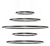Lampa zwisowa Halo AZ5351 150+120+100+80+60 LED 180W z pilotem ringi czarne
