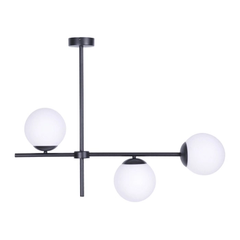 Czarna lampa sufitowa VUELTA K-4735 szklane kule balls do pokoju