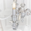 Klasyczna lampa wisząca Finsbury 73598 na łańcuchu świecznikowa srebrna
