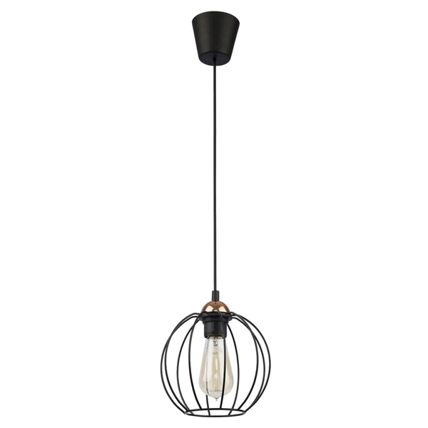 Okrągła lampa wisząca Galaxy 1644 TK Lighting industrialna czarna miedziana