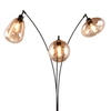Loftowa lampa stojąca VESTARI DL313417000 do salonu kule czarna bursztynowa