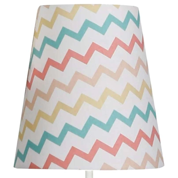 Stołowa lampka RIVER 41-63021 do pokoju dziecięcego abażurowa multikolor