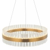 Żyrandol z kryształkami 22039 LED 56W 3000K ring okrągły złoty