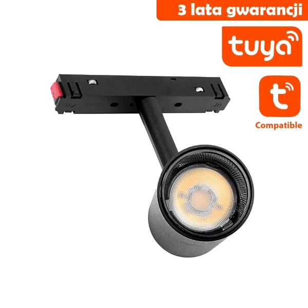 Ledowy spot do szyn magnetycznych 1308 Tuya LED 7W 2500-6500K czarny