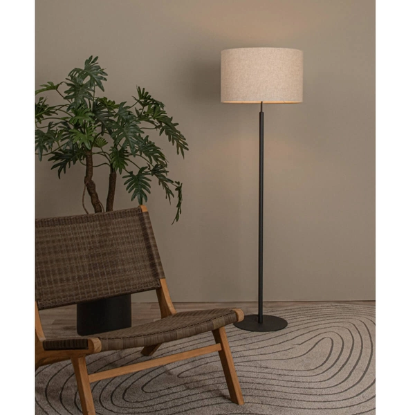 Podłogowa lampa materiałowa Maya 45709/81/38 czarny złoty