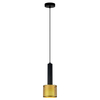 Zwisowa lampa do jadalni Amo LP-0702/1P GD tuba złota czarna