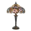 Witrażowa lampa stojąca Sullivan 64327 Interiors Tiffany kwiaty brąz kolorowa