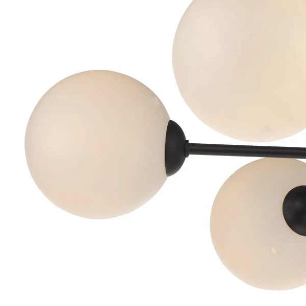 Okrągła lampa sufitowa Cohen COH3422-02 do jadalni czarna