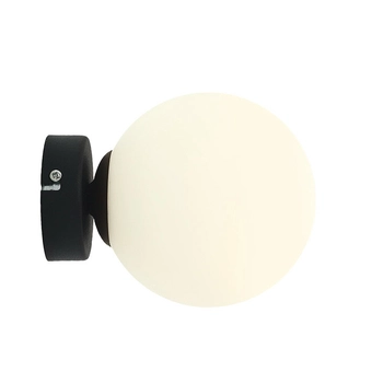 Ścienna lampa nowoczesna Ball 1076C1_S Aldex kinkiet nad łóżko czarny