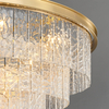 Lampa zwis Iceland ST-6308-6 Step lód kryształki pałacowa do salonu złota
