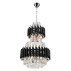 Żyrandol glamour Wersal 6231/6 8C BL wiszący kryształowy czarny chrom
