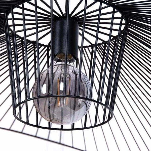 Druciana LAMPA wisząca KP-21 CZARNY Kaja industrialna OPRAWA metalowy zwis