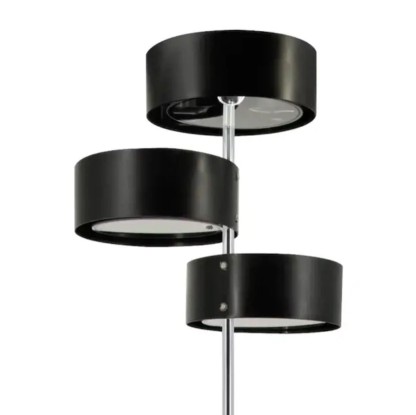 Podłogowa lampa stojąca DRS8006/3F 8C BL abażurowa chrom
