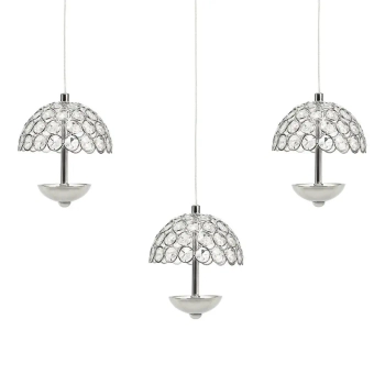 Potrójna lampa wisząca kryształowa VENUS ML315 LED 5W 4000K chrom