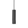 Minimalistyczna lampa wisząca Locus czarna metalowa