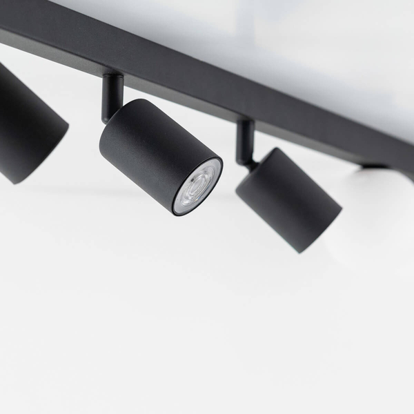 Lampa natynkowa do biura Vox 10004 belka balls sople czarna biała