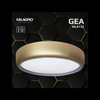 Złota lampa sufitowa Gea LED 36W CCT natynkowy plafon do pokoju