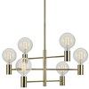 LAMPA wisząca CAPITAL 106418 Markslojd metalowa OPRAWA industrialna ZWIS 6-punktowy żarówki bulbs sticks złoty