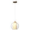 Skandynawska lampa wisząca TELA MLP7955 do kuchni biała drewniana