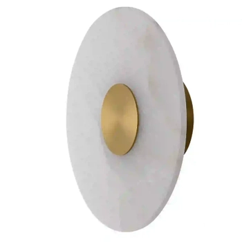 Okrągły naścienny kinkiet Dalinia WL0114 LED 8W 3000K złoty