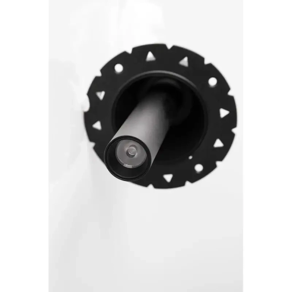 Podtynkowa lampa sufitowa PELIQUE LE65135 LED 9W 3000K tuba czarna