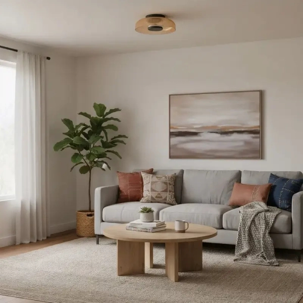 Ścienna lampa Passo WL-36482-YLL LED 8W 3000K okrągła bursztynowa