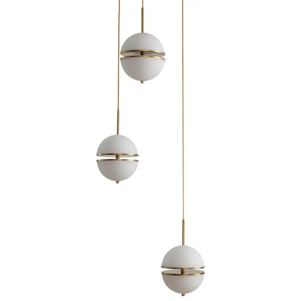 Wisząca lampa nad stół Sfera SMP0094-3 Step LED 36W kule złota