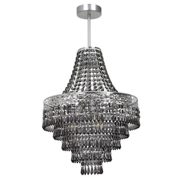 Pałacowy żyrandol do salonu Coral MLP1585 kryształowa czarny