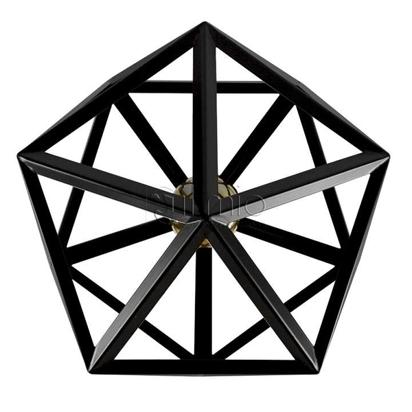 Retro LAMPA wisząca DENMARK 305534 IL MIO metalowa OPRAWA vintage zwis klatka czarna