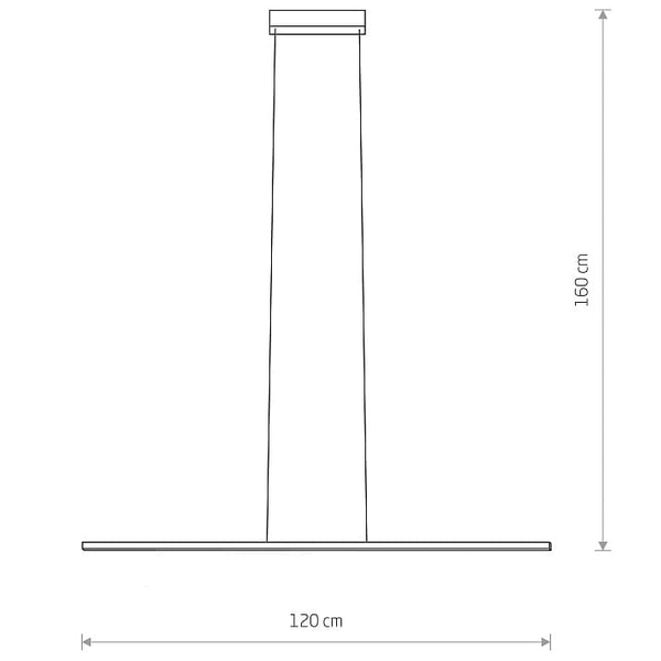 Zwisająca lampa listwa nad stół Bar 10363 Nowodvorski LED 21W 3000K czarna