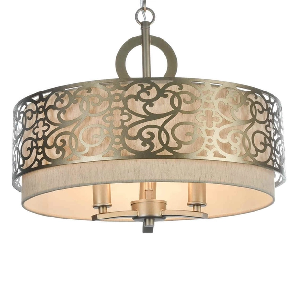 Antyczna LAMPA wisząca VENERA H260-03-N Maytoni abażurowa OPRAWA metalowy zwis złoty