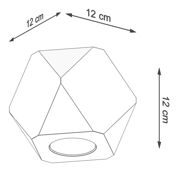 Drewniana lampa sufitowa SL.1009 ekologiczna do salonu