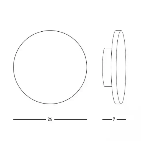 Okrągły kinkiet ścienny 23234 LED 6W 3000K do przedpokoju szary