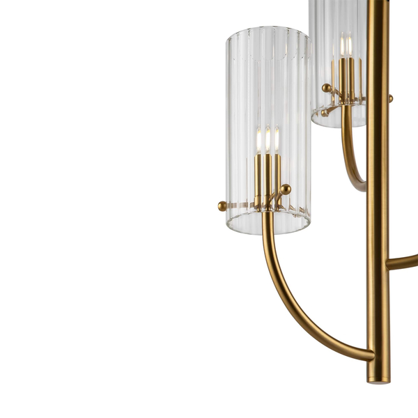 Lampa wisząca potrójna Arco MOD223PL-03BS zwis do sypialni mosiądz