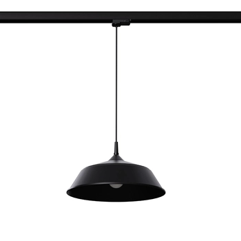 Kopułowa lampa wisząca z żarówką FRIKA MYL.00405 3-fazowa czarny