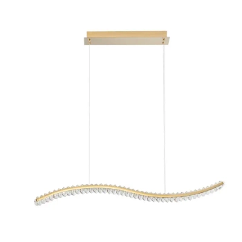 Złota lampa wisząca Bauta stylowy zwis LED 40W nad stół