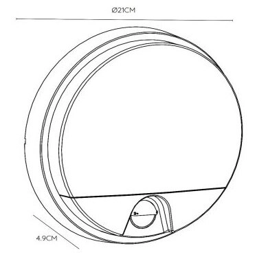 Ścienna lampa z czujnikiem Hups 22863/10/31 IP54 LED 10W 3000K biały