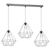 LAMPA wisząca BASKET 7217 Milagro metalowa OPRAWA listwa ZWIS druciane klatki loft szare