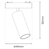 Lampa magnetyczna Tuya CCT ML2204 LED 9W 3000-6000K tubka biały
