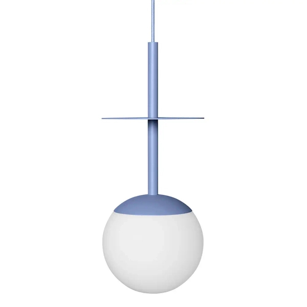Wiszący metalowa lampa do kuchni PLAAT A PLA199P0 kula niebieski