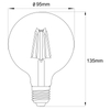 Kryształowa żarówka 11461 E27 G95 LED 4W 2700K 380lm