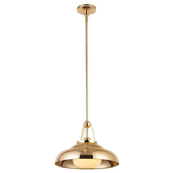 Industrialna lampa wisząca Palmetto QN-PALMETTO-PM-PB regulowany mosiądz