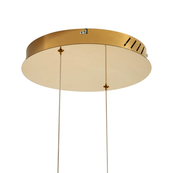 Nowoczesna lampa wisząca Circle DN924-80+80 gold Step LED 112W 3000K złota