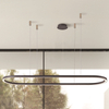Ledowa lampa wisząca Elena AZ5055 50W 3000K eliptyczna czarna