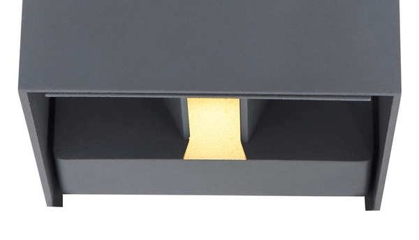 Zewnętrzny kinkiet Veronika 34168 kostka LED 6W 3000K grafitowa