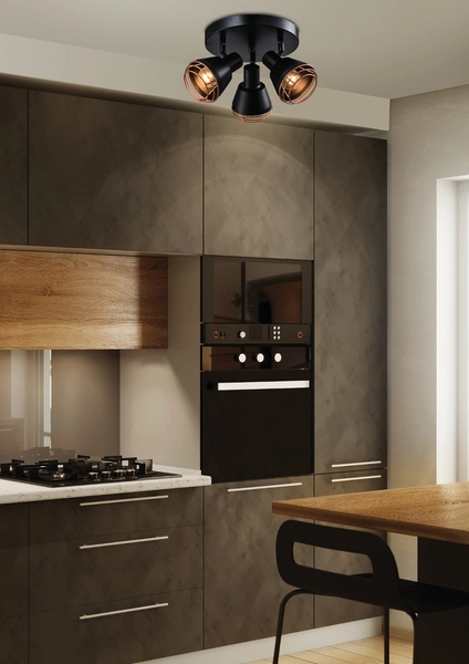 Plafon LAMPA loftowa NERIA 98-83111 Candellux regulowana OPRAWA sufitowe reflektorki plafoniera metalowa czarna miedziana