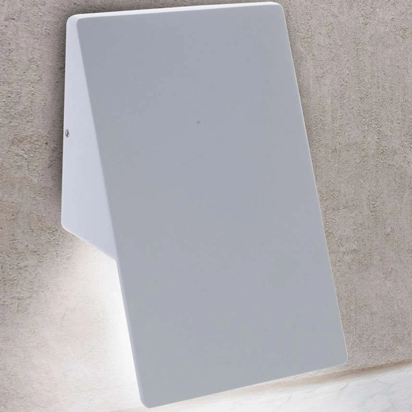 Zewnętrzna LAMPA ścienna PLAIN ML096 Milagro elewacyjna OPRAWA metalowa LED 10W 4000K outdoor IP44 biała