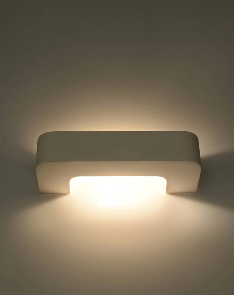 Kinkiet LAMPA ścienna SL.0034 OPRAWA ceramiczna biała