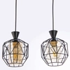 Wisząca lampa geometryczna VEN W-5291/2 BK druciana czarny miodowy