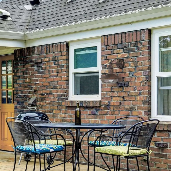 Ogrodowa LAMPA elewacyjna OSLO 8271 Rabalux zewnętrzna OPRAWA rustykalna IP44 kinkiet złoto antyczne przezroczysty